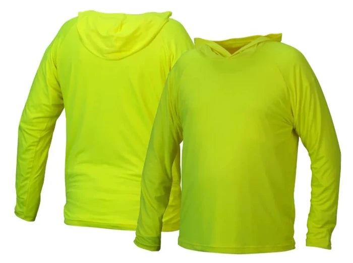 Pyramex Hi-Vis Long Sleev Pullover Hoodie - UPF Protection - RLPH1NS