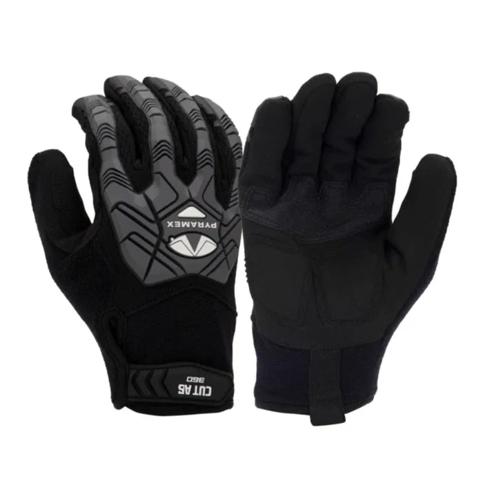 Pyramex Impact Resistant ANSI Cut Level A6 Utility Grip Safety Gloves - GL204CHT