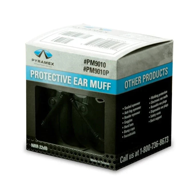 Pyramex Low Profile - Padded Headband Passive Earmuffs - 24 NRR - PM9010