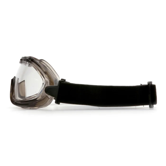 Pyramex® Low Profile Chemical Splash With Direct Ventilation - Anti-Glare Frame  Safety Goggle
