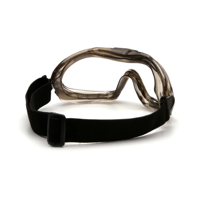 Pyramex® Low Profile Chemical Splash With Direct Ventilation - Anti-Glare Frame  Safety Goggle