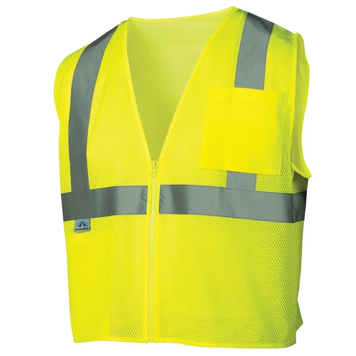 Pyramex® Mesh Safety Vest with 2 Pockets - ANSI Class 2  - RVZ21