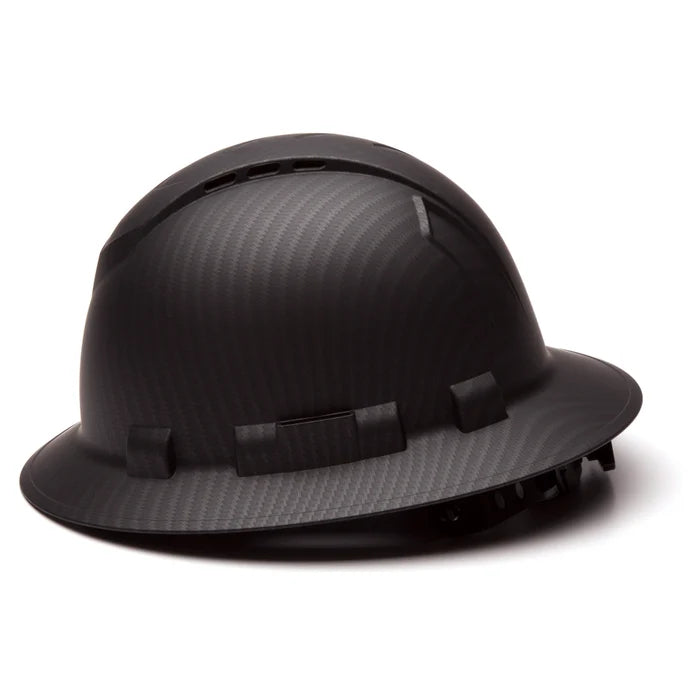 pyramex-ridgeline-vented-full-brim-hard-hat-4-point-ratchet-suspension-graphite-hp54117v