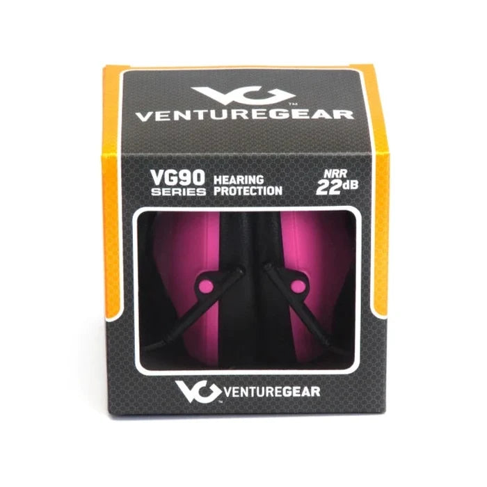 Pyramex Venturegear Low Profile Design Passive Earmuff - 24 NRR - VG90 Series