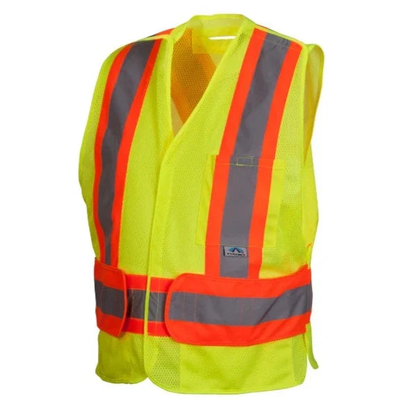 Pyramex X-Back Adjustable Breakaway G Two - Tone Class 2 Mesh Safety Vest - RCA27