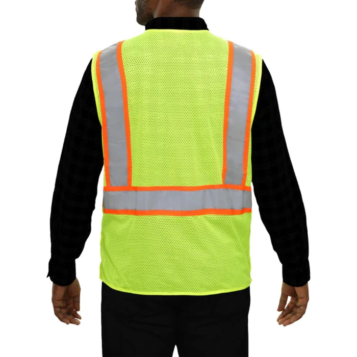 Reflective Apparel® Hi-Vis 5PT Breakaway Mesh Safety Vest - ANSI Class 2 - 505ST
