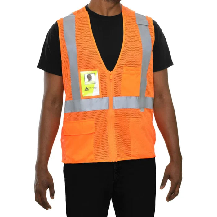 Reflective Apparel® Hi-Vis 5PT Breakaway Mesh Safety Vest - ANSI Class 2 - 508ST