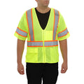 Reflective Apparel® Hi-Vis 5PT Breakaway Mesh Zip Safety Vest - ANSI Class 3 - 504ST