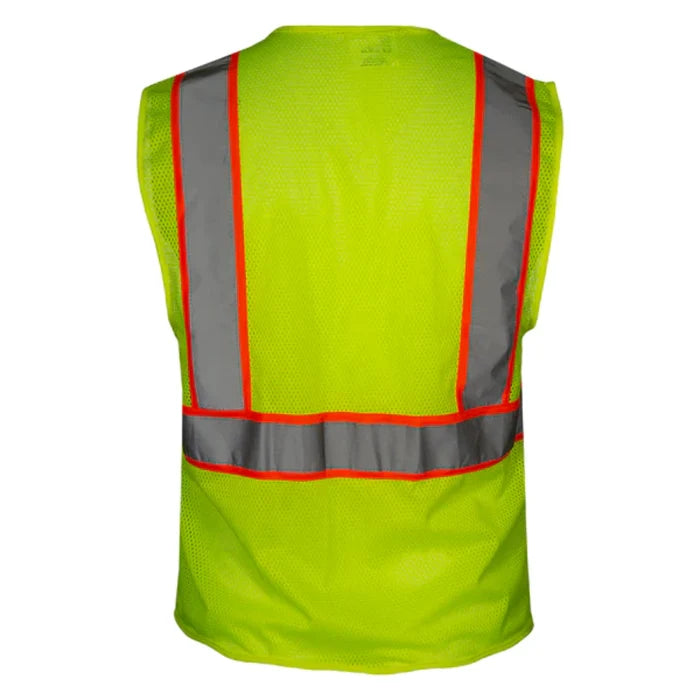 Reflective Apparel® Hi-Vis Economy Mesh Safety Zip Vest - ANSI Class 2 - 586ET