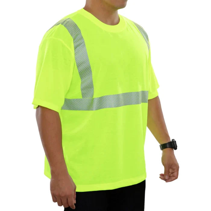 Reflective Apparel® Safety Shirt Hi Vis Jersey Knit Tee Comfort Trim - ANSI Class 2 - 101CT