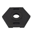 Rubber Delineator Base 18 Lbs Weight - Hexagonal - Recycled Rubber