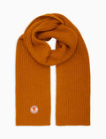 Sciarpa unisex arancio a coste tinta unita - Gallo 1927 - Official Online Shop