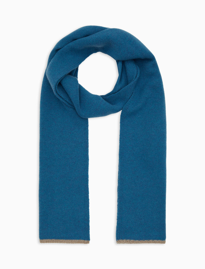 Sciarpa unisex puro cashmere azzurra tinta unita - Gallo 1927 - Official Online Shop