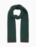 Sciarpa unisex puro cashmere verde tinta unita - Gallo 1927 - Official Online Shop