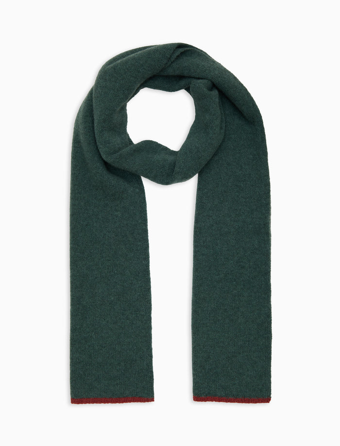 Sciarpa unisex puro cashmere verde tinta unita - Gallo 1927 - Official Online Shop