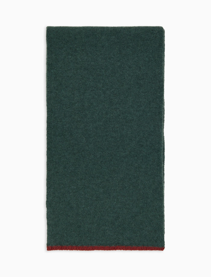 Sciarpa unisex puro cashmere verde tinta unita - Gallo 1927 - Official Online Shop