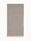 Sciarpa unisex seta e lino tinta unita beige - Gallo 1927 - Official Online Shop