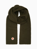Sciarpa unisex verde a coste tinta unita - Gallo 1927 - Official Online Shop