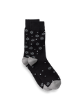 Product Image of Snowflake Cotton Blend Socks-Black