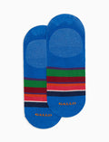Solette donna cotone righe multicolor azzurro - Gallo 1927 - Official Online Shop