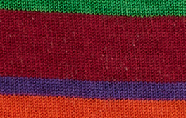 Solette donna cotone righe multicolor azzurro - Gallo 1927 - Official Online Shop