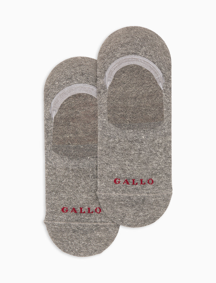 Solette unisex lino e cotone grigio tinta unita - Gallo 1927 - Official Online Shop