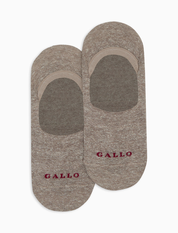 Solette unisex lino e cotone marrone tinta unita - Gallo 1927 - Official Online Shop