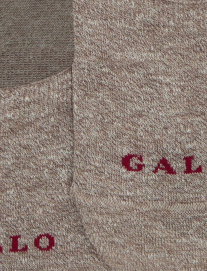 Solette unisex lino e cotone marrone tinta unita - Gallo 1927 - Official Online Shop