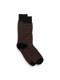Product Image of Stripe Cotton Blend Sock-Black Multi