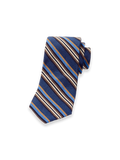 Product Image of Stripe Woven Silk Tie-Blue Multi