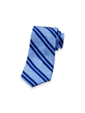 Product Image of Stripe Woven Silk Tie-Blue/Navy