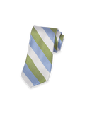 Product Image of Stripe Woven Silk Tie-Green Multi