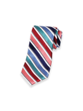 Product Image of Stripe Woven Silk Tie-Multi