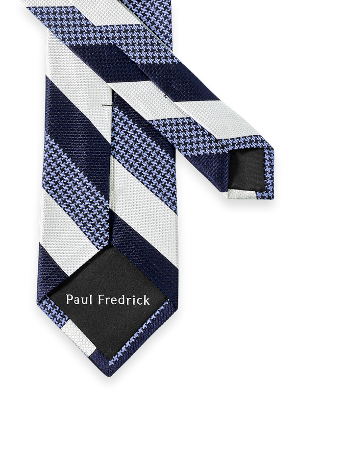 Alternate Image of Stripe Houndstooth Woven Silk Tie-2