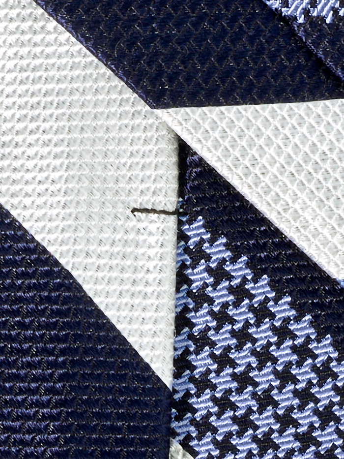 Alternate Image of Stripe Houndstooth Woven Silk Tie-3