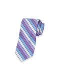 Stripe Woven Silk Tie - Purple Multi
