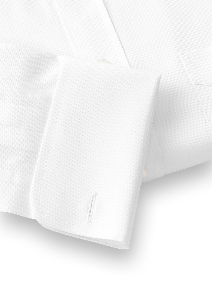 Alternate Image of Superfine Egyptian Cotton Solid Color Straight Collar French Cuff Dress Shirt-4