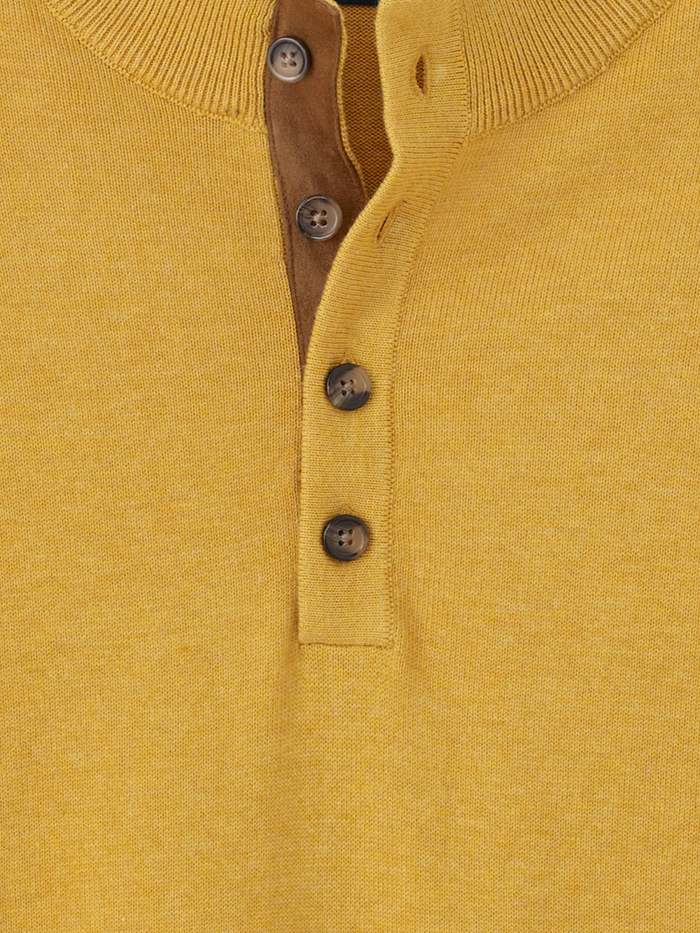 Alternate Image of Supima Cotton Four Button Mock Neck Sweater-5
