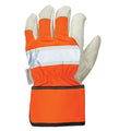 Tough Duck 3M Thinsulate Lined Full Grain Hi-Vis Fitters Glove - G794