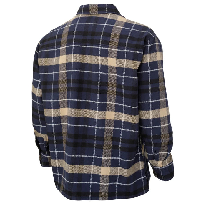 Tough Duck® Heavy Flannel Overshirt with Adjustable Snap Cuffs - WS04