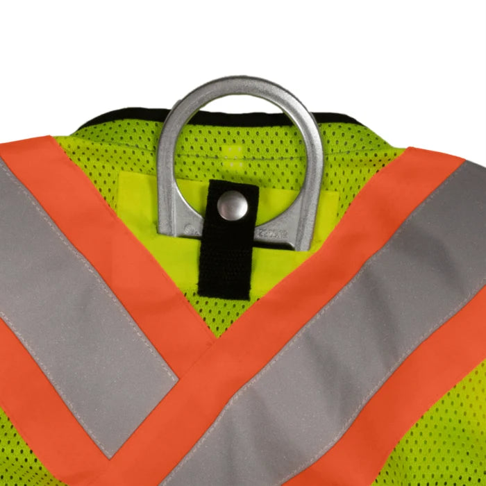 Tough Duck® Hi Vis Harness Compatible Safety Vest - X-Back - SV09