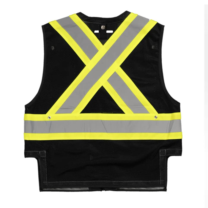 Tough Duck® Hi Vis Harness Compatible Safety Vest - X-Back - SV09