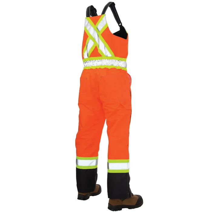 Tough Duck® Hi Vis Insulated Ripstop Safety Overall - X-Back - S876