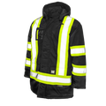 Tough Duck Lined Safety Parka Jacket with Quick Release Hoodie - S176