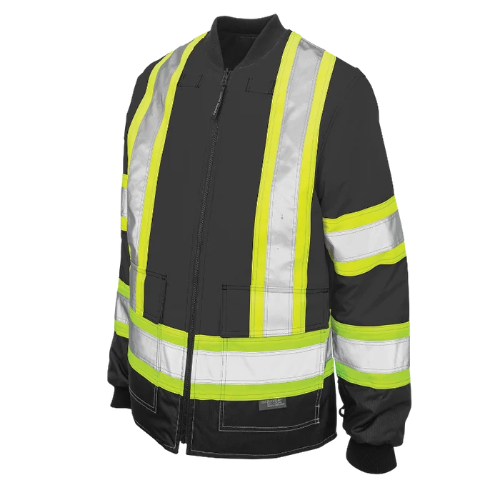 Tough Duck Ripstop 4-In-1 Safety Jacket with Quick Release Hoodie - S187