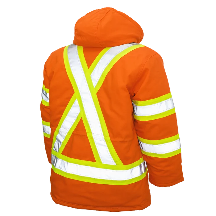 Tough Duck Safety Parka Jacket with Quick Release Hoodie - S157