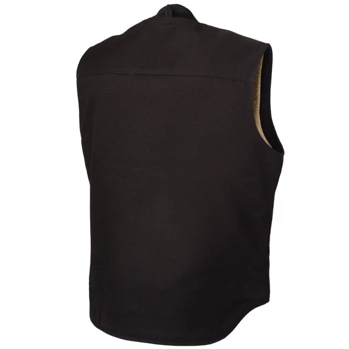 Tough Duck Sherpa Lined Vest with Brass Zipper - WV06