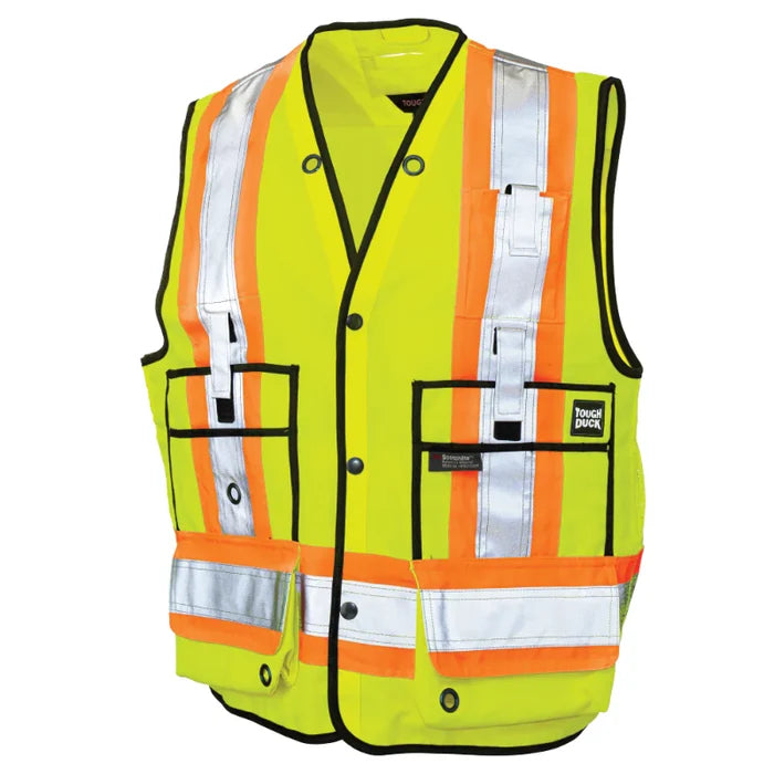 Tough Duck® Surveyor Safety Vest - X-Back - ANSI Class 2 - S313