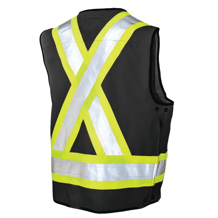 Tough Duck® Surveyor Safety Vest - X-Back - ANSI Class 2 - S313