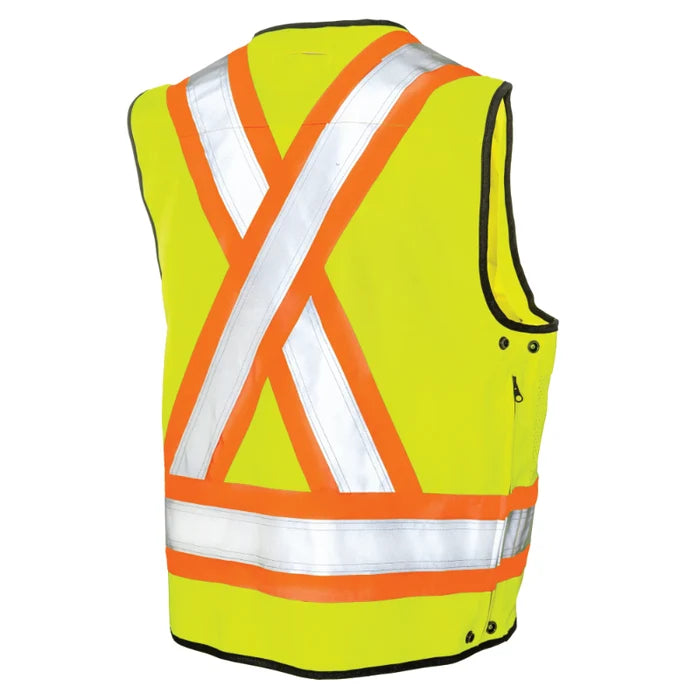Tough Duck® Surveyor Safety Vest - X-Back - ANSI Class 2 - S313